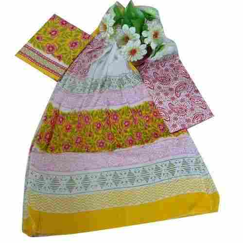 Ladies Cotton Suits With Chiffon Dupatta