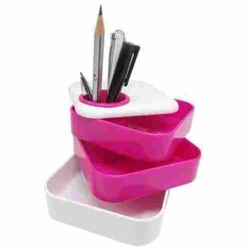 White And Pink Sliding Pen Stand