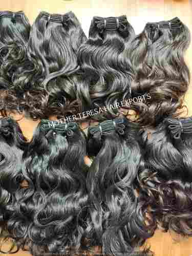 Short Wavy Indian Remy Hair Extensions