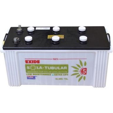 Exide Rechargeable 75Ah Solar Tubular Battery Battery Capacity: 51 A   80Ah