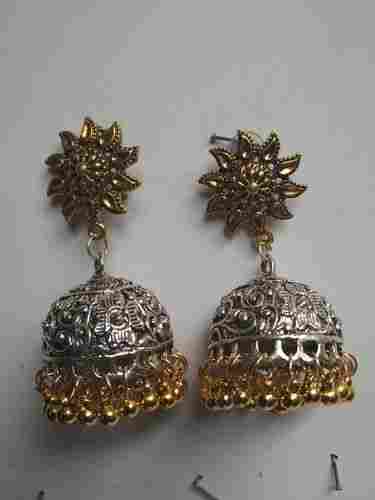 Silver Golden Handmade Earrings