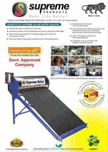 100 LPD Rooftop Solar Power Water Heater