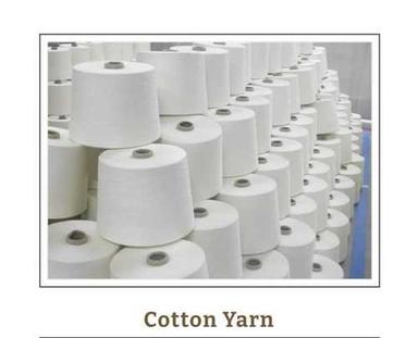 Light In Weight White Plain Cotton Yarn