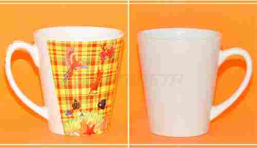 Conical Shape Printed Tea Mugs