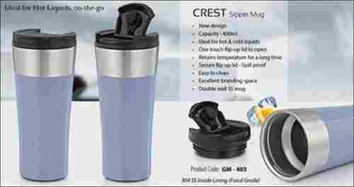 Steel Crest Sipper Mug
