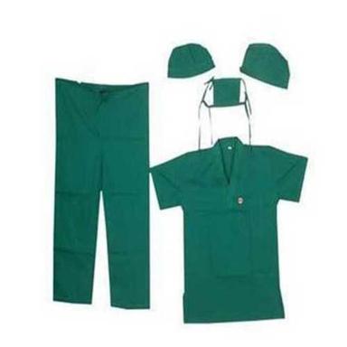 Green Stitched Hospital Scrub Suit