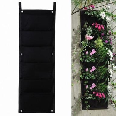 Multicolor Felt Fabric Planting Bag For Outdoor Wall Hanging