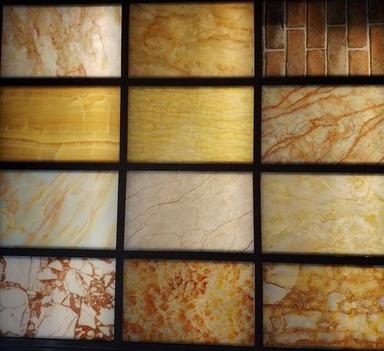 Lighting Decoration Use Artificial Alabaster Marble Panel Size: 1220*2440