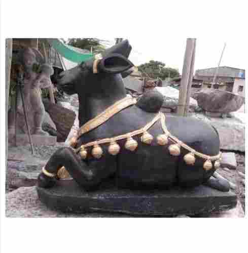 Black Marble Nandi Statue