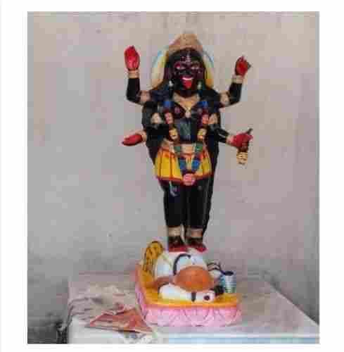 Multicolour Standing Goddess Kali Statue