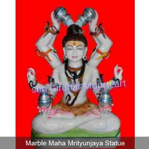 Marble Maha Mrityunjaya Statue