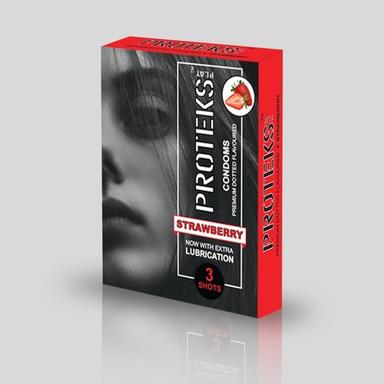Natural Proteks Play Strawberry Flavor Condoms