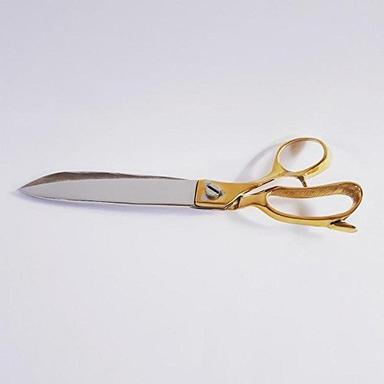 Silver 10 Inch Tailor Scissor With Brass Handle