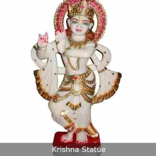 Lord Krishna Gold Plated Statue