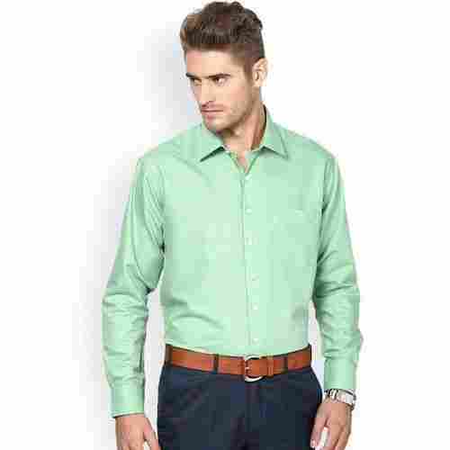 Men's Green Cotton Shirt