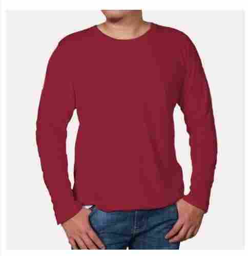 Mens Full Sleeve Red T Shirt