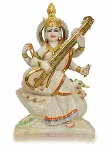 Cultural Marble Saraswati Statue