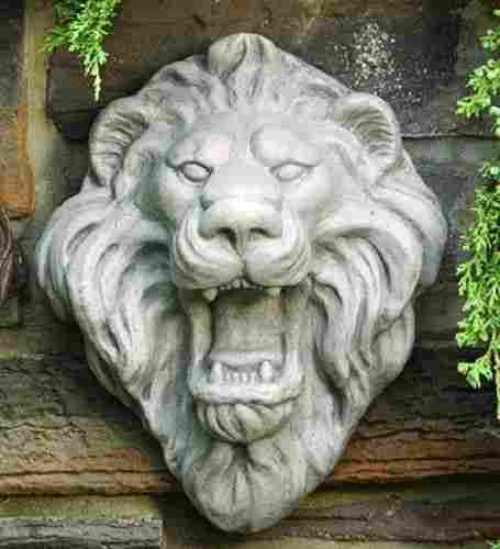 Lion Face Sculpture For Exterior Decor