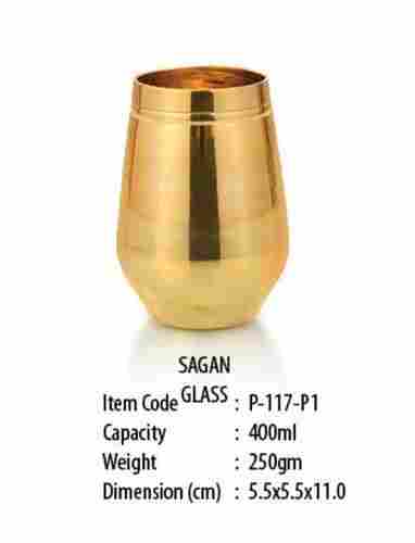 Pure Led Free Brass Gold Finish Sagan Glass