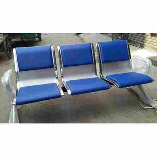 Blue Stainless Steel Waiting Visitor Benches