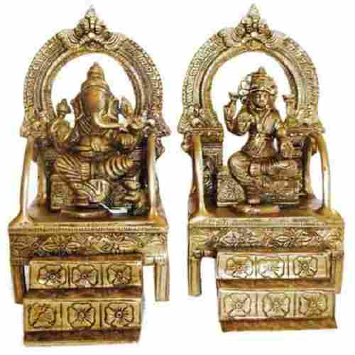 Brass Lord Ganesha Statue Set