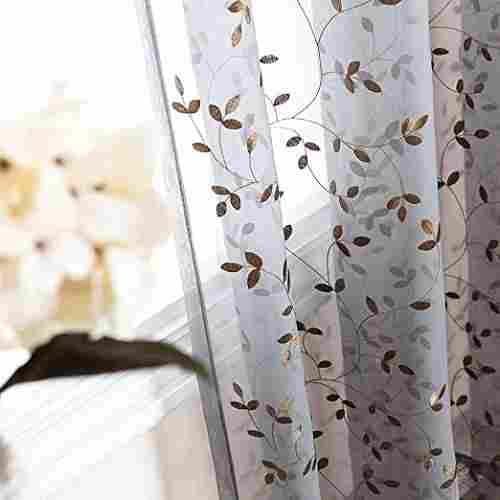 Wrinkle Free Embroidered Curtains