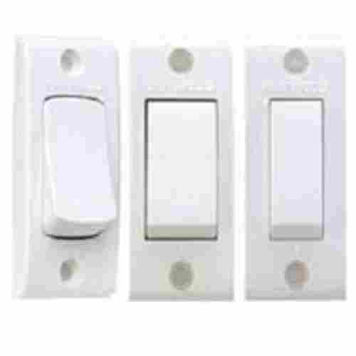 Electric White Modular Polycarbonate Switches