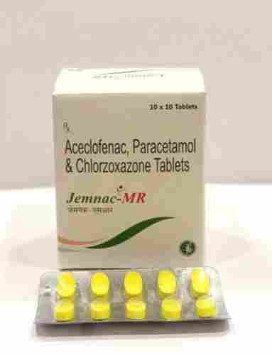 Aceclofenac, Paracetamol And Chlorzoxazone Tablet