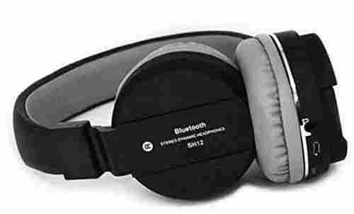 Black Adjustable Rechargeable Wireless Headphones