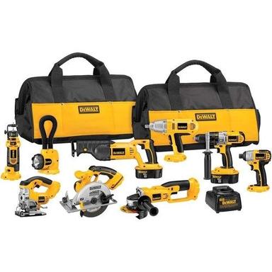 Dewalt Dc9Pakra Heavy-Duty 18-Volt Cordless 9-Tool Combo Kit Application: Industrial Works