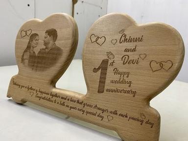 Brown Customized Wood Engraving Gifts