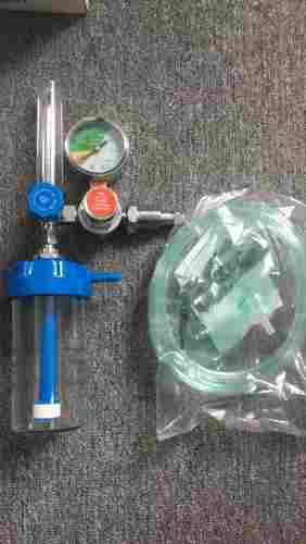 Oxygen Regulator with Humidifier and Mask