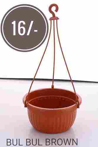 Brown Plastic Hanging Planter