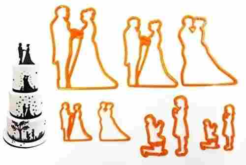 Wedding Couple for Valentine's Silhouette Stencil Cake Decorating Cutting Tool