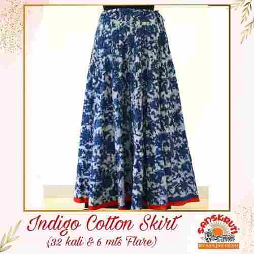 Ladies Long Length Cotton Skirt