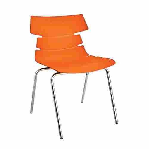 Plastic Orange Cafeteria Chair