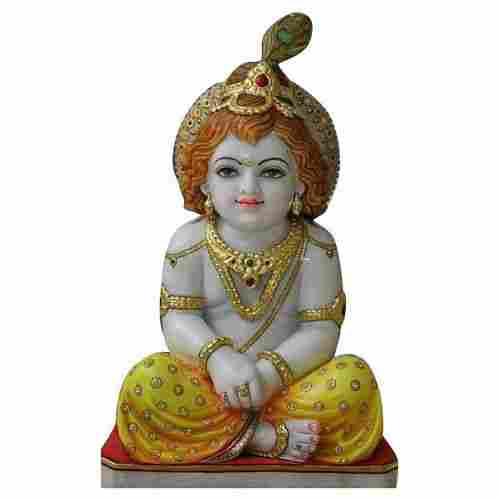 Multicolour Marble Bal Gopal Statue