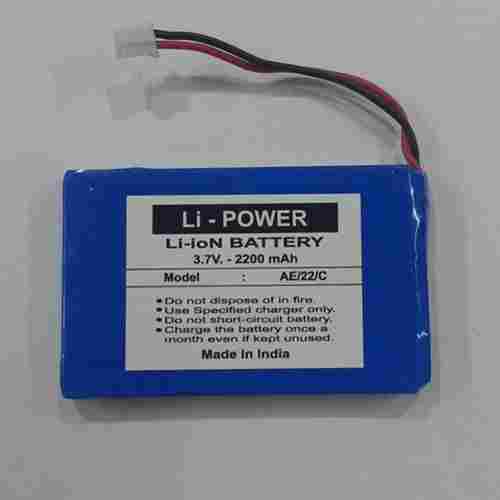 2200mAh Rechargeable Lithium ion Prismatic Battery
