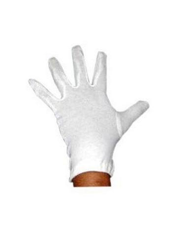 Cotton Unisex White Hosiery Glove