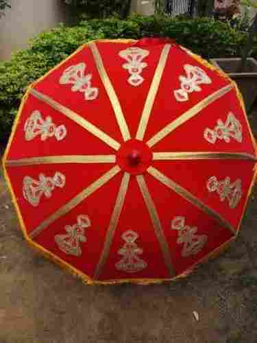 Round Velvet Wedding Umbrella
