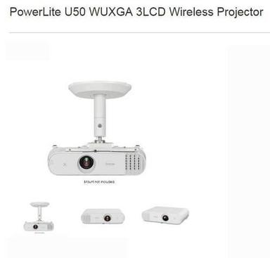 Powerlite U50 Wuxga 3Lcdwireless Projector Brightness: 3