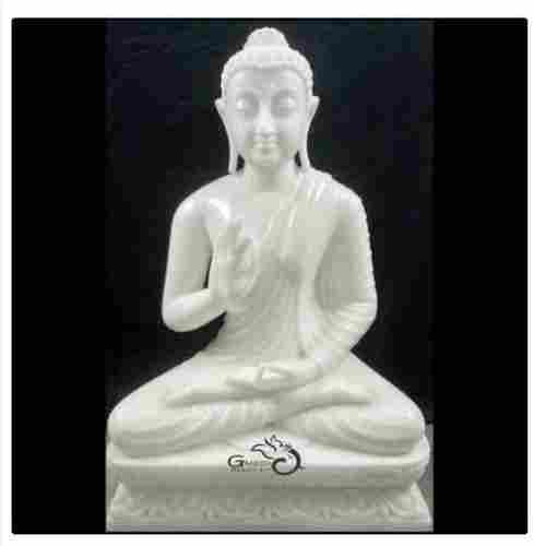 Marble Buddha Statue With Base