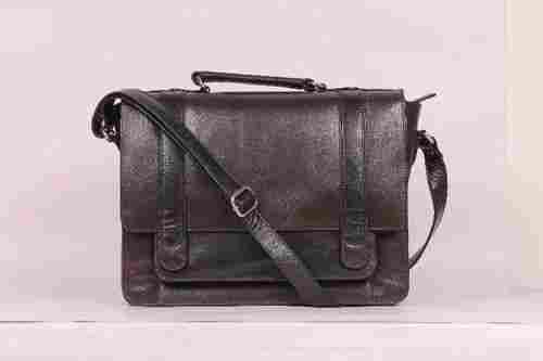 Plain Leather Briefcase Bag