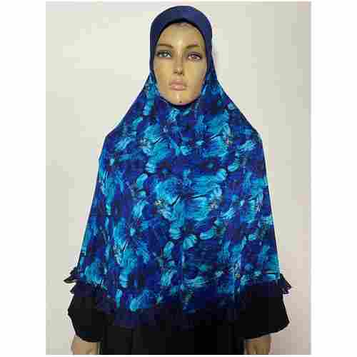 Printed Blue Prayer Hijab