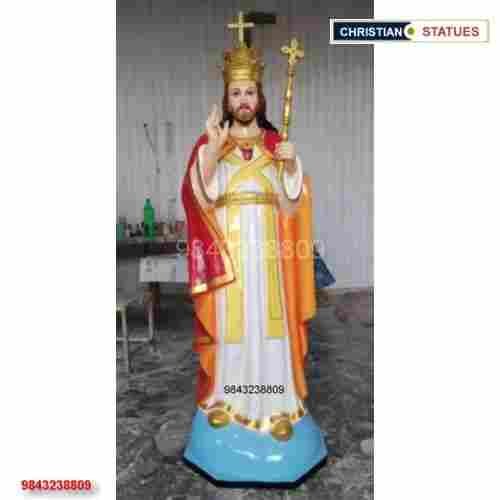 Christ The King Standing Fibre Statue - 4 Feet