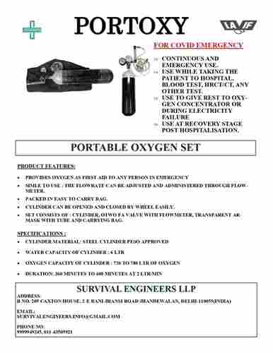 Portoxy Portable Oxygen Cylinder