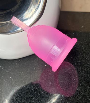 Pink Liquid Silicon Menstruations Cups