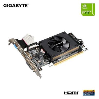 Black Premium Gigabyte Nvidia Geforce Gt 710 (Graphic Card)