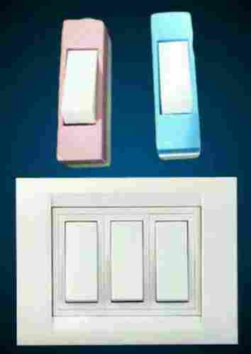 White Plastic Electrical Switches 
