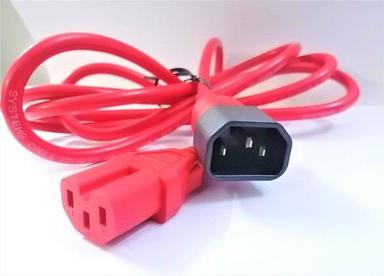 Power Cord - C 14 to C 15 Red Color